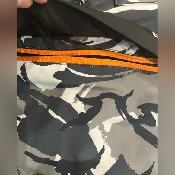 [2XL/PTP26”]Superdry Black Gray Camo 1/2 Zip Lined Men Windbreaker Jacket Biker - Picture 9 of 16